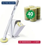 Eyliden Toilet Brush Holder With 40 Refills, Disposable Cleaning Wand. Fixed Price $33.72.