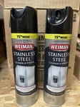 2 Pack Weiman Stainless Steel Cleaner And Polish 17 Oz Each New. Fixed Price $19.95.