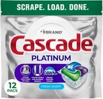 Cascade Platinum Dishwasher Pods, Detergent, Soap. Fixed Price $6.42.