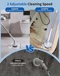 Joinhere Electric Spin Scrubber For Bathroom Power Shower Long Handle - White. Fixed Price $47.38.