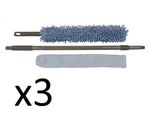 Lot 3 Commercial Grade Extendable Flexible Microfiber Dusting Kits. Fixed Price $37.95.