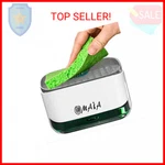 Omaia 2-IN-1 Dish Soap Dispenser With Sponge Holder Smart Kitchen Gadget Sin. Fixed Price $14.58.