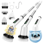 Electric Spin Scrubber For Cleaning Bathroom, Shower 7X6X17 Inches, White. Fixed Price $48.99.