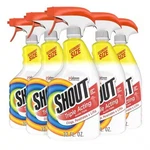 5 Pack Shout 32 Fl Oz Trigger Fabric Stain Remover Spray Unscented Triple Acting. Fixed Price $26.49.