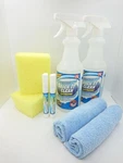 Professor Amos' Shock Clean Empty Bottle Spray + Pen Sponge Towel. Fixed Price $6.99.