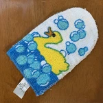 Vintage Zest Wash Mitt Rubber Cute Cartoon Ducky Bubbles Tub Cleaner, A3. Fixed Price $48.80.