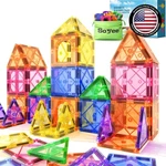 Durable Rainbow Magnetic Tiles For Open-ended Play Ideal Sensory Toys Kids. Fixed Price $29.44.