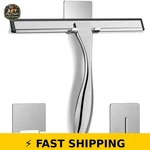 Docrok 10" Silver Stainless Steel Shower Squeegee For Glass Window Car Cleaning. Fixed Price $26.99.
