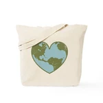Cafepress Earth Love Natural Canvas Tote Bag, Cloth Shopping (298600195). Fixed Price $12.99.