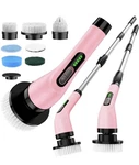 Highyes Electric Spin Scrubber Pink 7 Brush Heads Rechargeable Waterproof. Fixed Price $29.99.