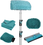 12FT Car Wash Kit With Extendable Pole, Soft Brush, Microfiber Towels, Window. Fixed Price $90.99.