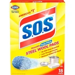 Sos Steel Wool Scouring Soap Pad 18 -pack. Fixed Price $9.05.