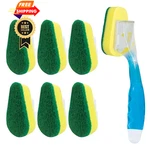 Lola Dish Brush W/soap Dispenser Wand, 1 7 Heads, Yellow & Green. Fixed Price $23.99.
