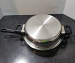 Maxam 5 Ply 18/8 Surgical Stainless Steel Skillet With Dome Lid,. Fixed Price $79.00.