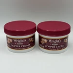 Wright's By Weiman Copper Cream Polish - 8 Oz New Lot Of 2. Fixed Price $18.99.