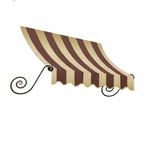 Awntech 4-FEET Charleston Window/entry Awning, 31 By 24-INCH, Brown/tan. Fixed Price $213.99.