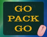 Go Pack Green Bay Mouse Pad. Fixed Price $7.16.