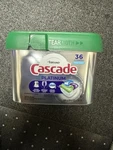Cascade Platinum Plus Dishwasher Detergent Packs, Fresh, 36 Count. Fixed Price $15.99.