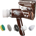 Horsepower Scrubber, Waterproof, Electric Power, Spins 350 Rpm, Brush Red. Fixed Price $56.17.