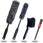 Refined Long Handle Car Wheel Brush Arsenal, Soft Rim 4 Packs, Gray. Fixed Price $24.64.