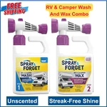 Spray & Forget Rv Camper Wash And Wax Combo, Includes 1 Quart. Fixed Price $46.62.