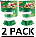 2 Pack - Libman Dishwashing Palm Brush Sponge With Soap Detergent Container 1440. Fixed Price $12.77.
