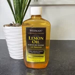 Weiman Lemon Oil Furniture Wood Polish With UV15 Sunscreen 16 Oz Bottle 40% Full. Fixed Price $18.89.
