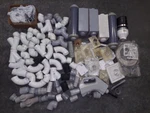 Nos Central Vacuum Pipe Fittings Pvc Vaculine Install Rough Parts Lot #3. Fixed Price $120.00.
