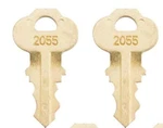 2X Bradley 2055 Dispenser Keys. Fixed Price $7.50.