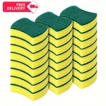 10PCS Cleaning Sponges Dish Scrubber Soft & Heavy Duty Microfiber Kitchen. Fixed Price $6.99.