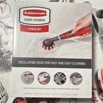 Rubbermaid Power Scrubber Kit 5 Piece Red Black Oscillating Head Water Resistant. Fixed Price $18.39.