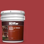 Fence Exterior Paint 5 Gallon Red Barn Livestock Safe Durable Oil Latex Adhesion. Fixed Price $111.99.
