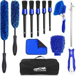 12PCS Wheel Kit For Cleaning And Tire, Rim Brush, Blue. Fixed Price $38.76.
