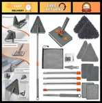 360 Rotating Baseboard Cleaner Tool With Handle, Folding Ceiling Duster & 8 Pad. Fixed Price $56.39.
