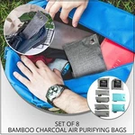 9 Packs Activated Charcoal Odor Absorber Nature Fresh Bamboo Air Purifying Bag. Fixed Price $12.57.