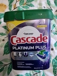 Cascade Platinum Plus Dishwasher Pods Detergent Actionpacs Lemon Scent. Fixed Price $31.99.