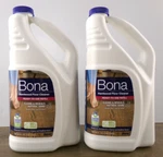 Lot Of 2 Bona Hardwood Floor Cleaner Ready-to-use Refill 64FLOZ Bottles, New S4. Fixed Price $20.99.