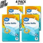 Great Value Refills, 10 Ct 4 Pack - Compatible With Swiffer Dusters. Fixed Price $19.00.