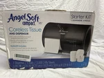 Gp Compact Coreless Side-by-side Double Tissue Dispenser Black + 4 Rolls. Fixed Price $16.50.