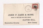 1901 John Case & Sons Pure Cider Vinegar Clover Hill Nj Advertising Cover. Fixed Price $24.99.