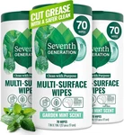 Seventh Generation Multi Purpose Cleaning Wipes Garden Mint 70 Count Pack Of 3. Fixed Price $29.09.