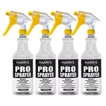 Harris Chemical Resistant Pro Spray Bottle With Adjustable Tip, 32 Oz, 4 Pack. Fixed Price $20.35.