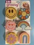 Joie Groovy Sponges, 6 Pack - 13.2X7.3X3CM. Fixed Price $14.99.