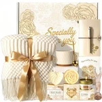 Mothers Gift Self Care Birthday Basket Women Large Champagne Spa Set Case. Fixed Price $66.99.