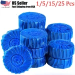 Automatic Bleach Toilet Bowl Cleaner Stain Remover Blue Tab Fast Ship 1/5/15/25. Fixed Price $34.99.