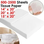 500 Sheets 14"X20" 20"X 30" White Wrapping Tissue Paper Bulk For Gift Bags. Fixed Price $96.73.