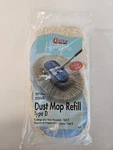Vtg Quickie Homepro 100% Cotton Yarn Dust Mop Refill Type D. 1998. New Old Stock. Fixed Price $19.95.