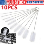 Nylon Straw Brush Cleaner Bottle Tube Pipe Small Long Cleaning 10PCS Set Usa. Fixed Price $7.39.
