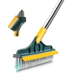 2 In 1 Floor Brush Scrubber With Long Handle Grout Poles 53.5'' New U.... Fixed Price $23.96.