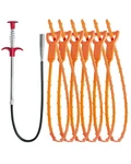 Hair Drain Clog Remover Tool 6 25-INCH Sink Snake + 1 24-INCH Orange. Fixed Price $9.03.
